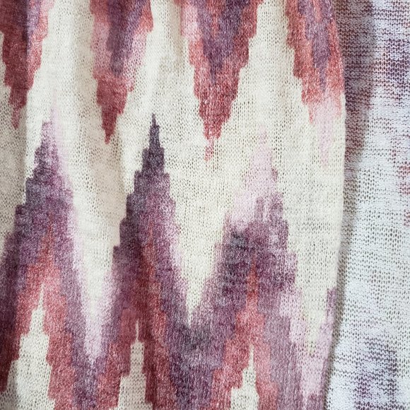 2/$20 MAURICES Lightweight Knit Open Front aztec Cardigan 3/4 sleeve sz Small - Picture 4 of 13